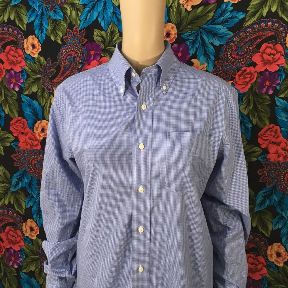 Men's Lauren By Ralph Lauren Shirt Size 15 34/35 Slim Fit Long Sleeve